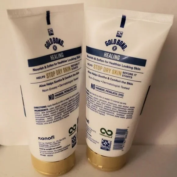 2-Pack Gold Bond Healing Hydrating Cream Lotion with Aloe 5.5 oz Moisturizing - Picture 2 of 3